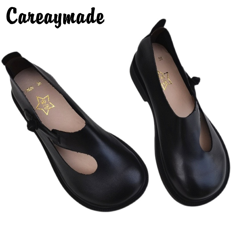 Women'S Shoes - Careaymade-couro genuíno sapatos grandes para mulheres,