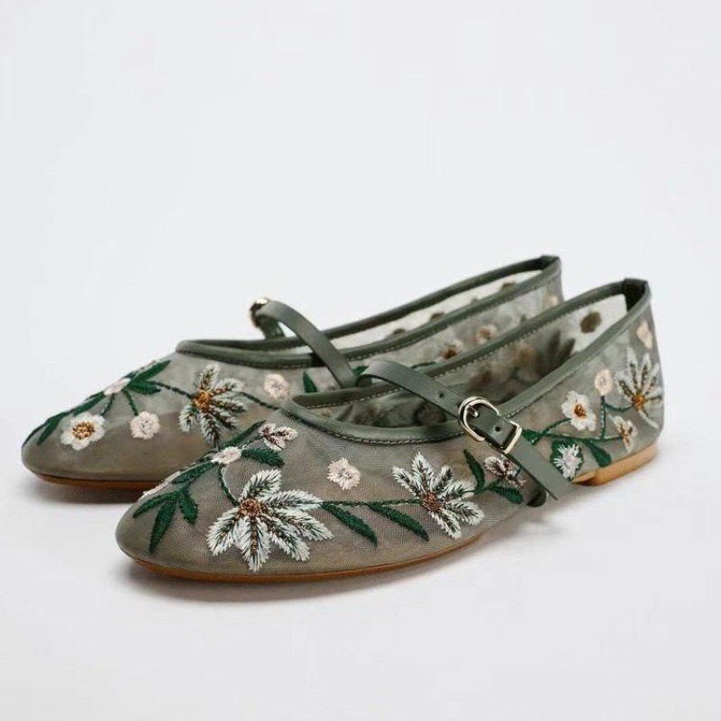 Novos Sapatos Femininos de Out - Pointed Toe Flat avaliação e preço