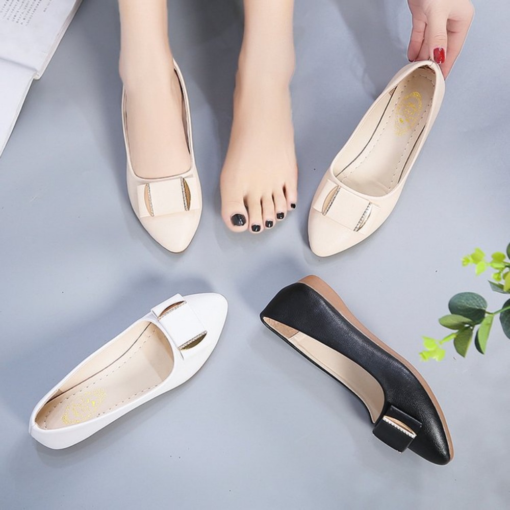 Sapatos Casuais Leves para Esc - Pointed Toe Flat avaliação e preço