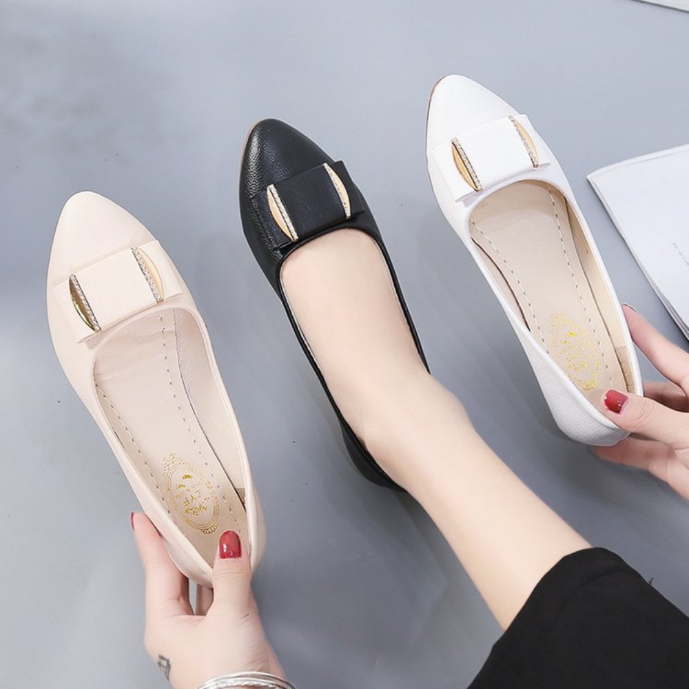 Sapatos Casuais Leves para Esc - Pointed Toe Flat avaliação e preço