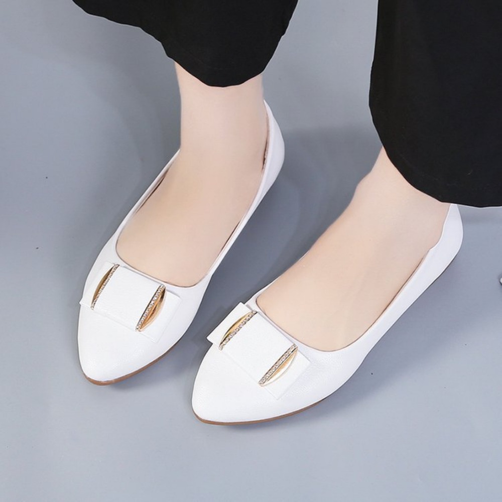 Sapatos Casuais Leves para Esc - Pointed Toe Flat avaliação e preço