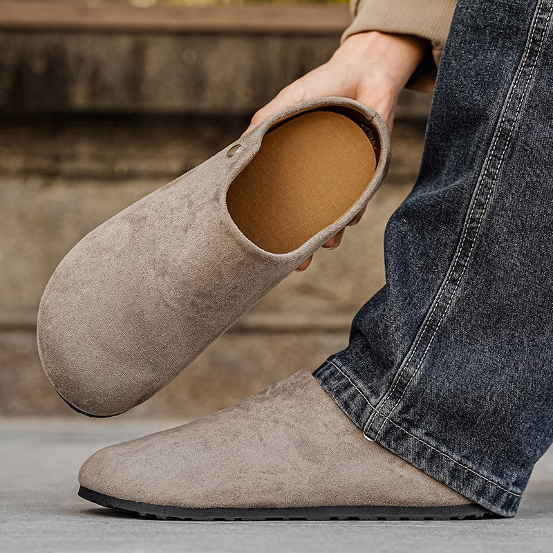 Chinelos de Couro Suede para H - Women'S Shoes With Arch Support avaliação e preço