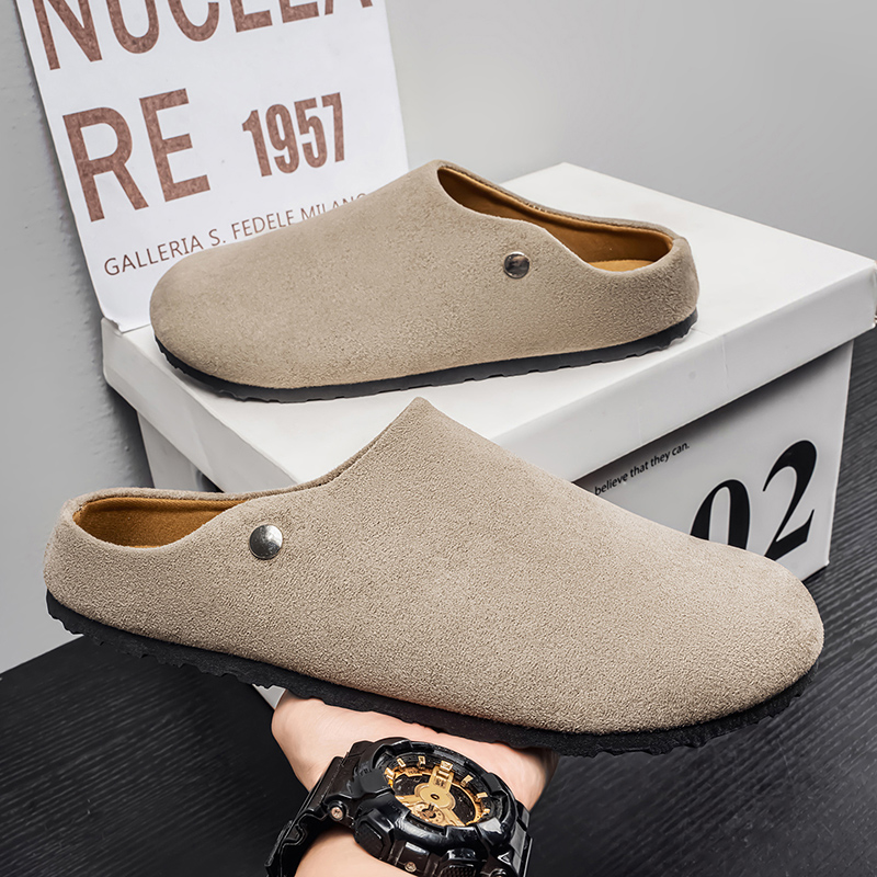 Chinelos de Couro Suede para H - Women'S Shoes With Arch Support avaliação e preço
