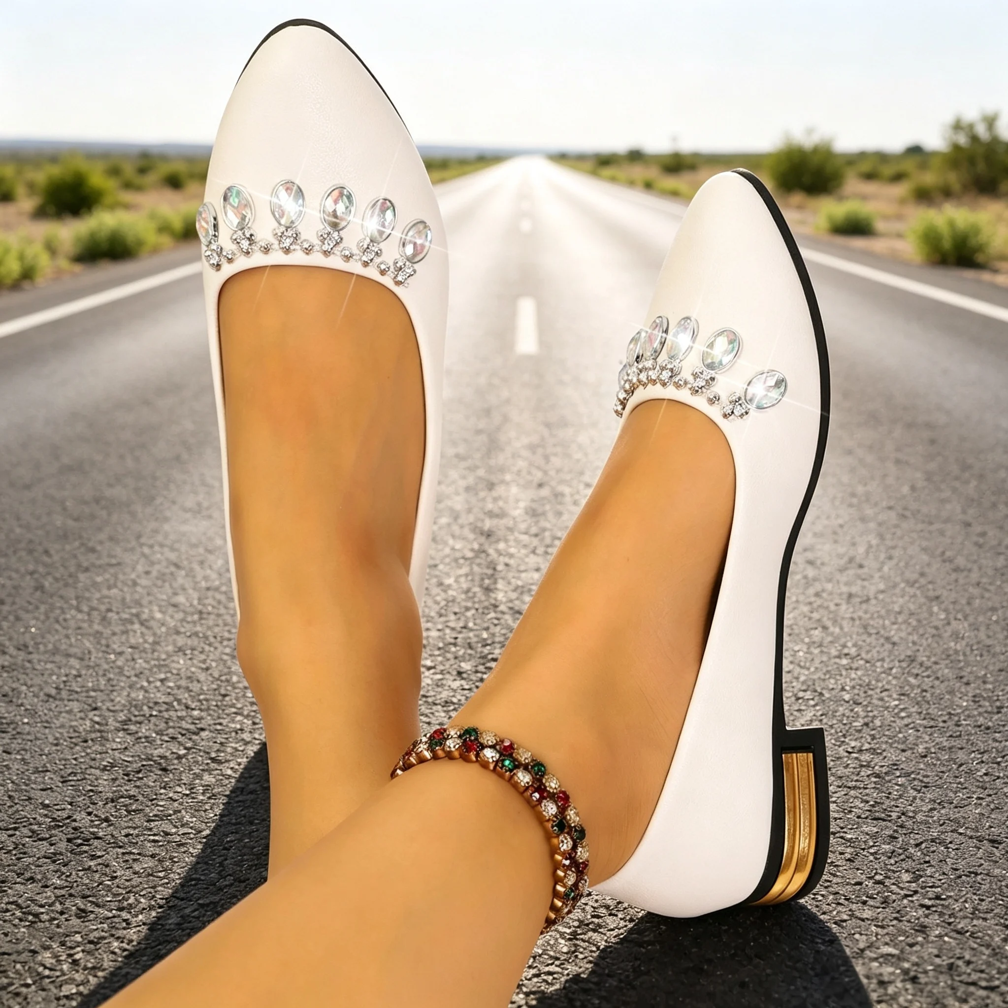 Sapatilhas Femininas de Bico F - Women'S Shoes avaliação e preço