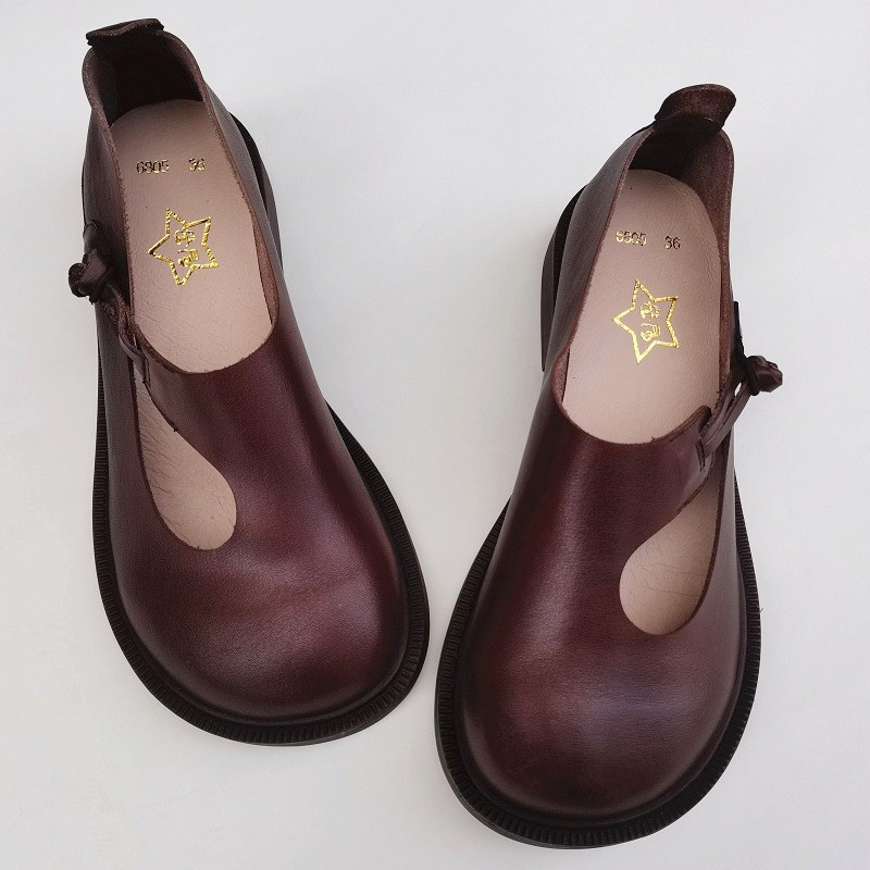 Careaymade-couro genuíno sapat - Women'S Shoes avaliação e preço