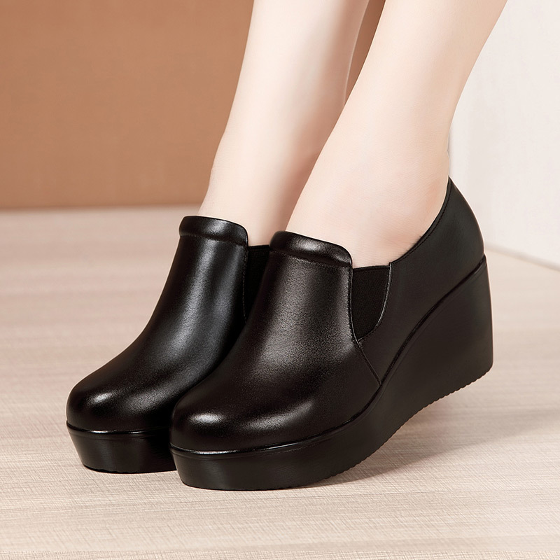 Preto moda feminina cunhas sap - Women'S Shoes For Fall avaliação e preço